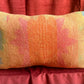 Vintage towel throw pillow: pastel suns