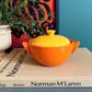 MCM orange bowls with yellow lids - No Kill Vintage