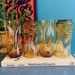 Set of 4 amber wheat tumblers - No Kill Vintage