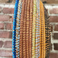 Large rainbow-colored basket - No Kill Vintage