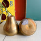 Brass teardrop candleholders - No Kill Vintage