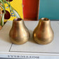 Brass teardrop candleholders - No Kill Vintage