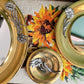 Gold and silver sunflower mirrors - No Kill Vintage