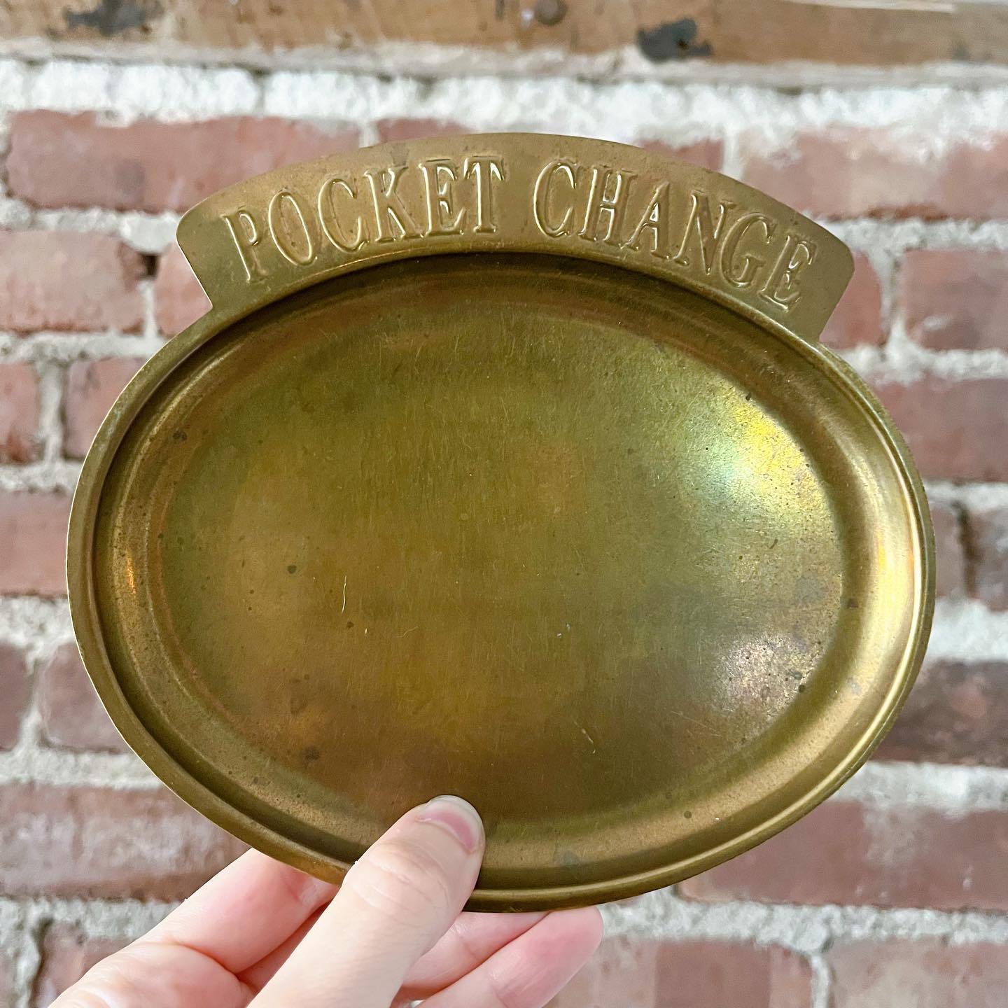 Brass "Pocket change" tray - No Kill Vintage