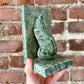 Scroll bookends in green marble - No Kill Vintage