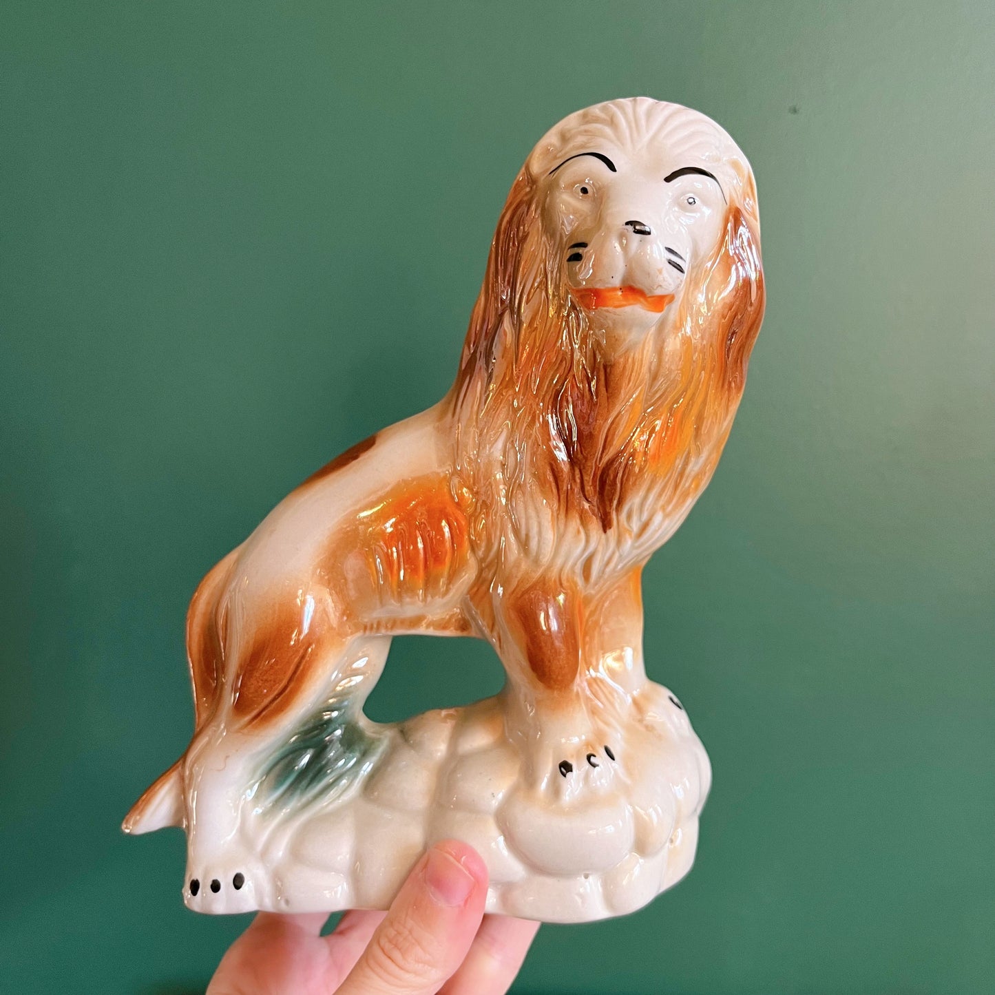 Vintage glossy ceramic animal figurines