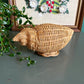 Wicker seashell basket