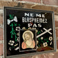 "Ne me blasphemez pas" sparkly vintage Jesus frame