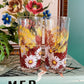 Daisy floral tumblers by VMC Reims