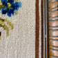 Tapisserie en petit point florale